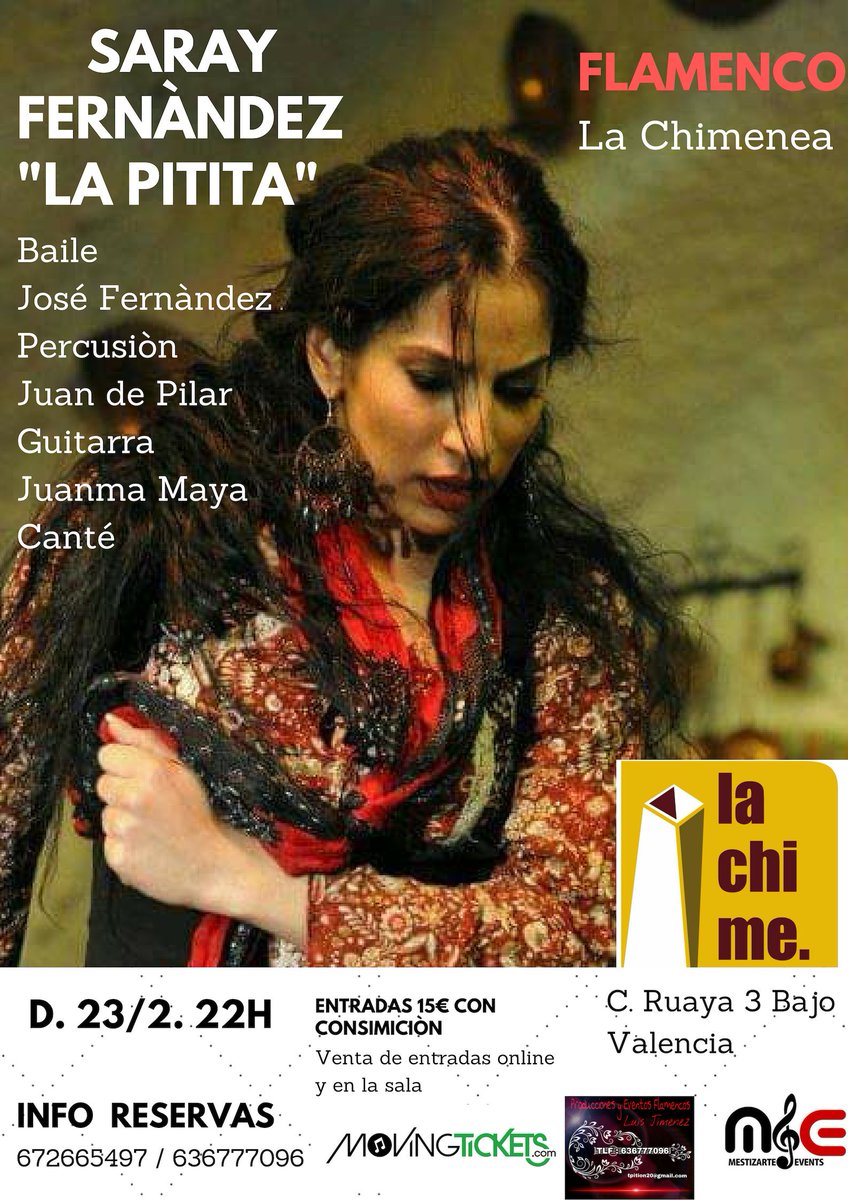 FlamencoMkt's tweet photo. Vamos #valencia hay nos vemos el 23 de febrero en la chimenea entradas ya ala venta en https://t.co/IKbgmwBDhN hay nos vemos señores @sorayafr07 @cesselaplui @Valencia @VCRunning @HoyFlamenco @sheilaisamar @circuloflamenco @teatretalia @TMorhl https://t.co/KAk4itlGBP