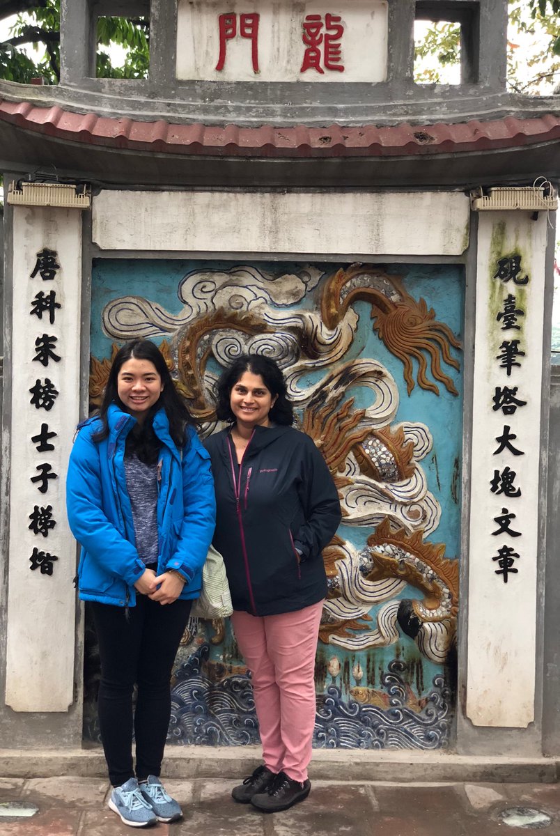 Great visiting with my student Que Nguyen in her hometown of Hanoi today. Thanks for the tour!