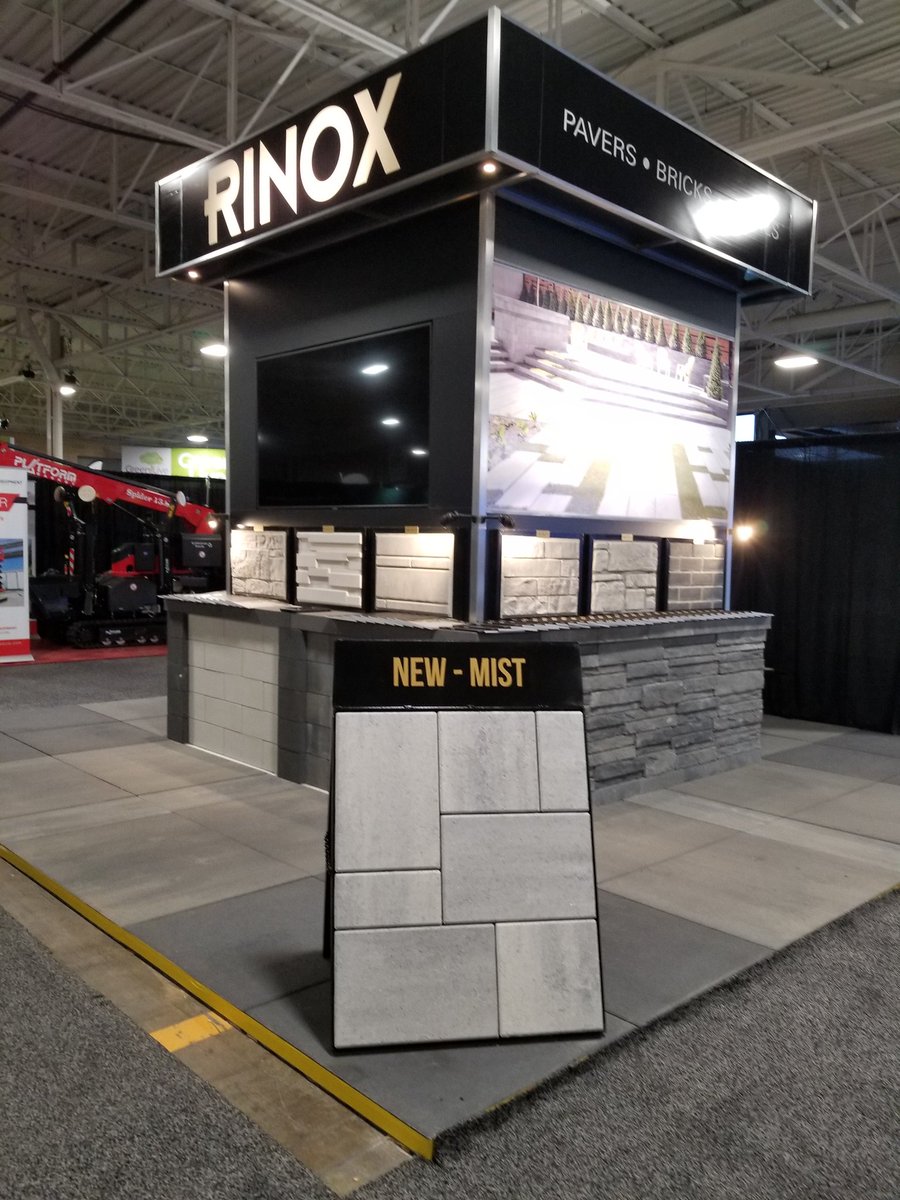 rinoxlegend97's tweet photo. Lo Congress 2019 here we are and come join us at our Rinox Booth 2366 and see our new colors #rinox #masonry #torontomasonry #landscaping https://t.co/QtzHnjroOz