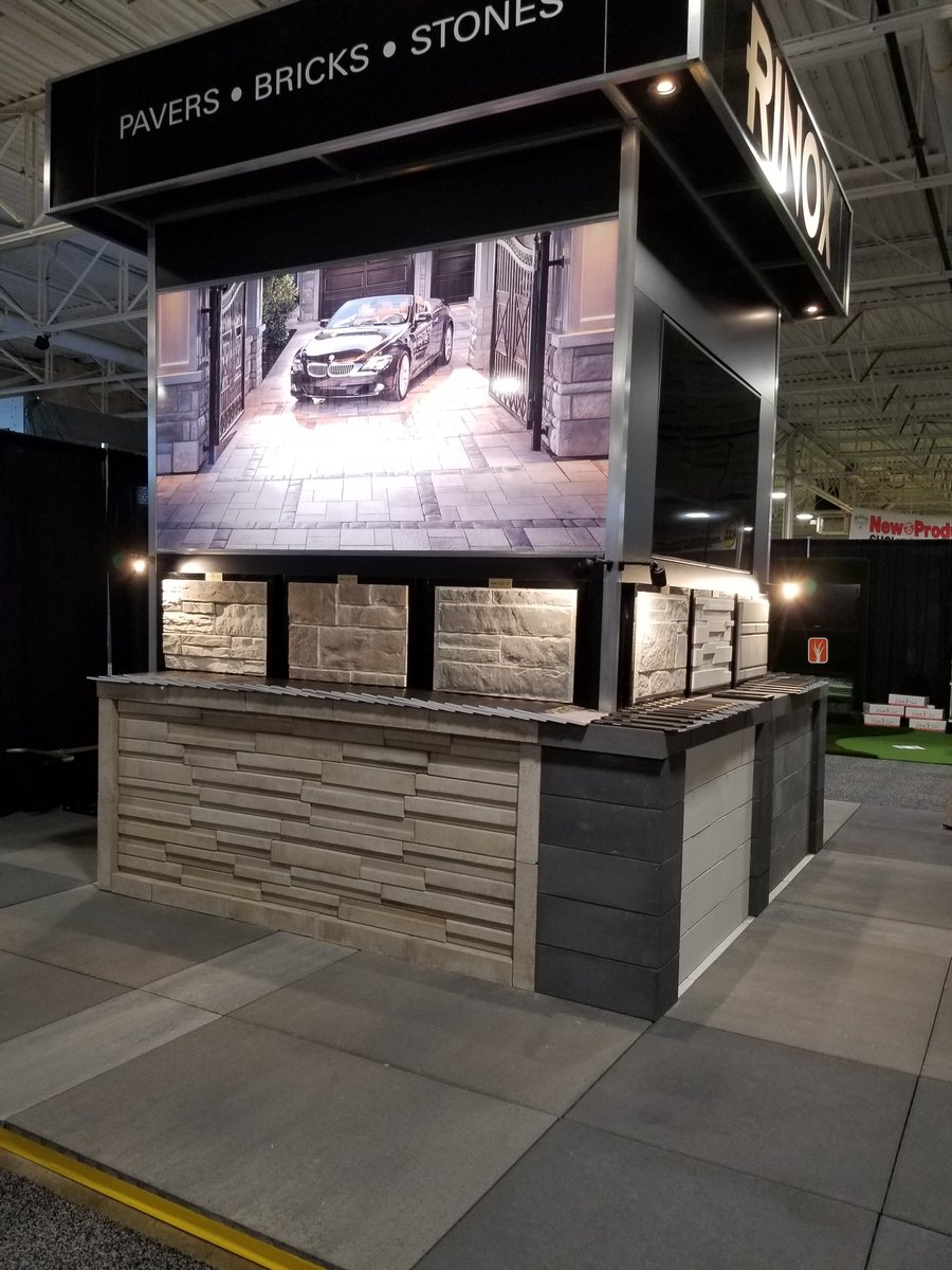 rinoxlegend97's tweet photo. Lo Congress 2019 here we are and come join us at our Rinox Booth 2366 and see our new colors #rinox #masonry #torontomasonry #landscaping https://t.co/QtzHnjroOz