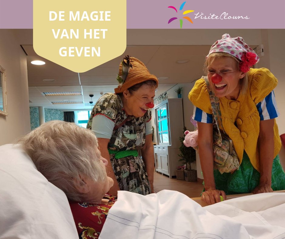 Ook zo'n zin #VisiteClownsbezoeken te regelen voor mensen met #dementie in het nieuwe jaar?