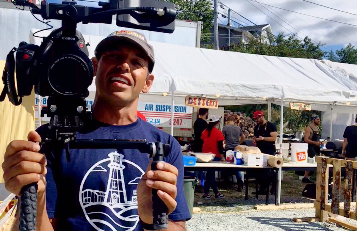 UnemployableIE's tweet image. Throw back to a dual interview with the wonderful @shaunmajumder while on the road with @newfoundlandIE at @BurlGathering last summer. Safe to say that my camera was significantly more primitive! #newfoundland #canada #tour #vlog #vlogging #IrishMusic #festival #SummerGigs