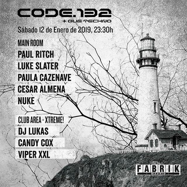 paulacazenave's tweet photo. Este sábado toca CODE! Nos vemos en fabrikmadrid 🔥 #madrid #fabrik #techno #codefabrik https://t.co/UzuEV6T5Ms https://t.co/Frqrqe5mOC