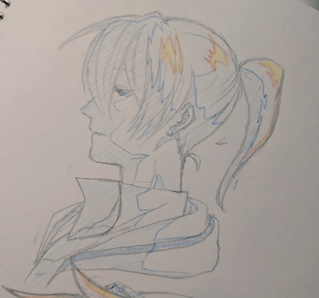 やりたいことが出来なくて落ち込んでる(何がやりたかったは察せなくても頑張って察して下さい……_:('◇` 」∠ ):_)

なんかなー、影にどの色使うのかも知らないし、そもそもどこに影つけていいかわからないからへんちくりん……。練習しよ。

って事で左手と右手で描いた吊戯ちゃん(?) 