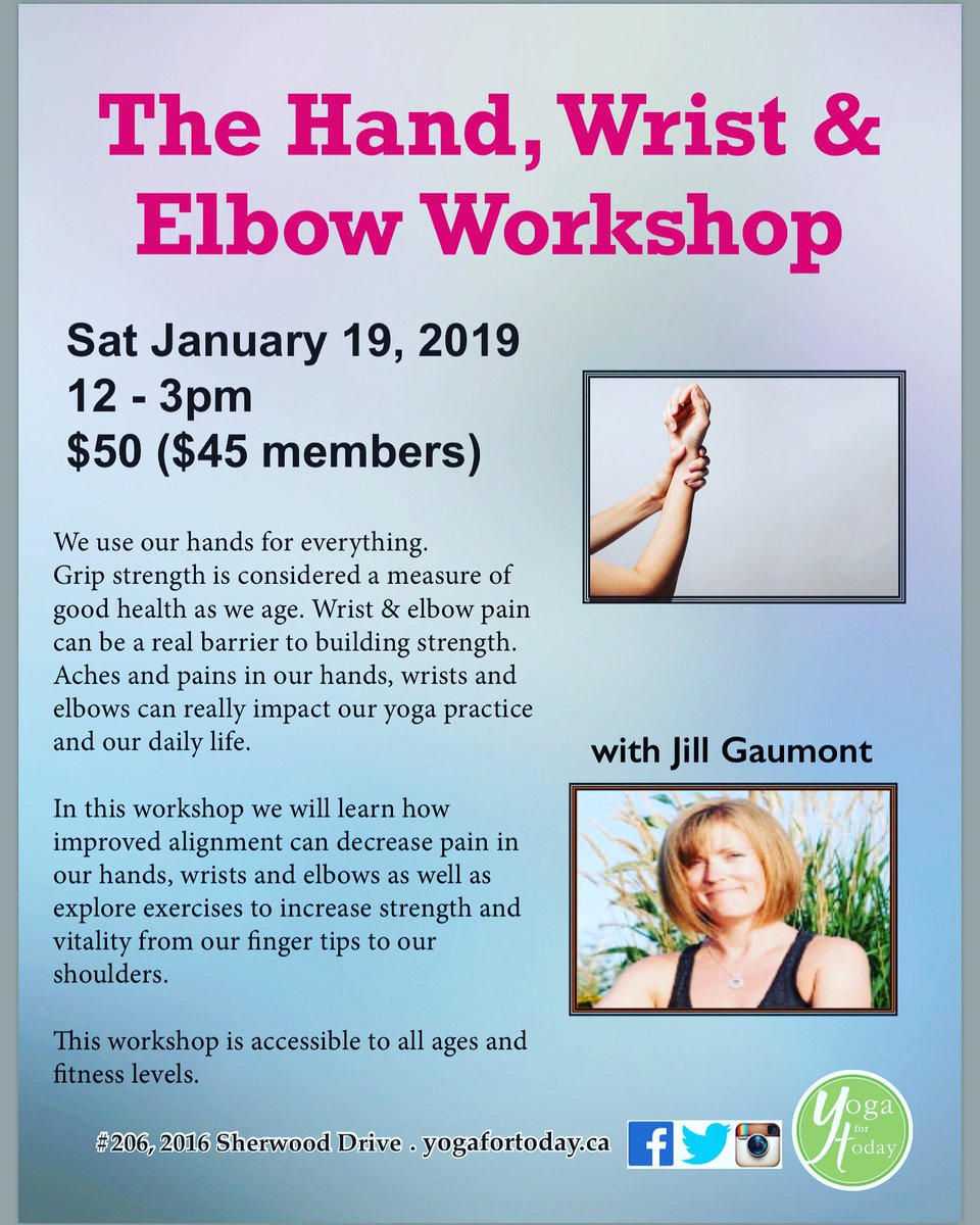 JillGaumont's tweet photo. Painful hands, wrists and/or elbows? Your alignment might be contributing to the problem.
#egoscue #restorativeexercise #mindfulstrength #painfreeliving #yoga #yegyoga #sherwoodparkyoga #fortsaskyoga https://t.co/V8tOnGPRuV