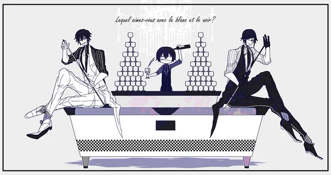 #創作版深夜の真剣お絵描き60分一本勝負
【勝負事】の日【靴下】
ディーラーコス別色版三強様 