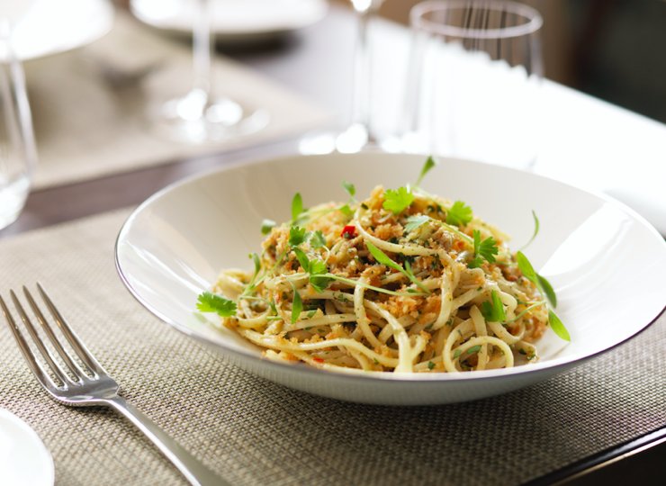 Our #dishoftheweek is Portland crab linguine with coriander &amp; chilli, perfected by Executive Chef William Lloyd-Baker. Served on our All Day Dining Menu.
#GBchefs #Dishoftheweek #AthenaeumLife