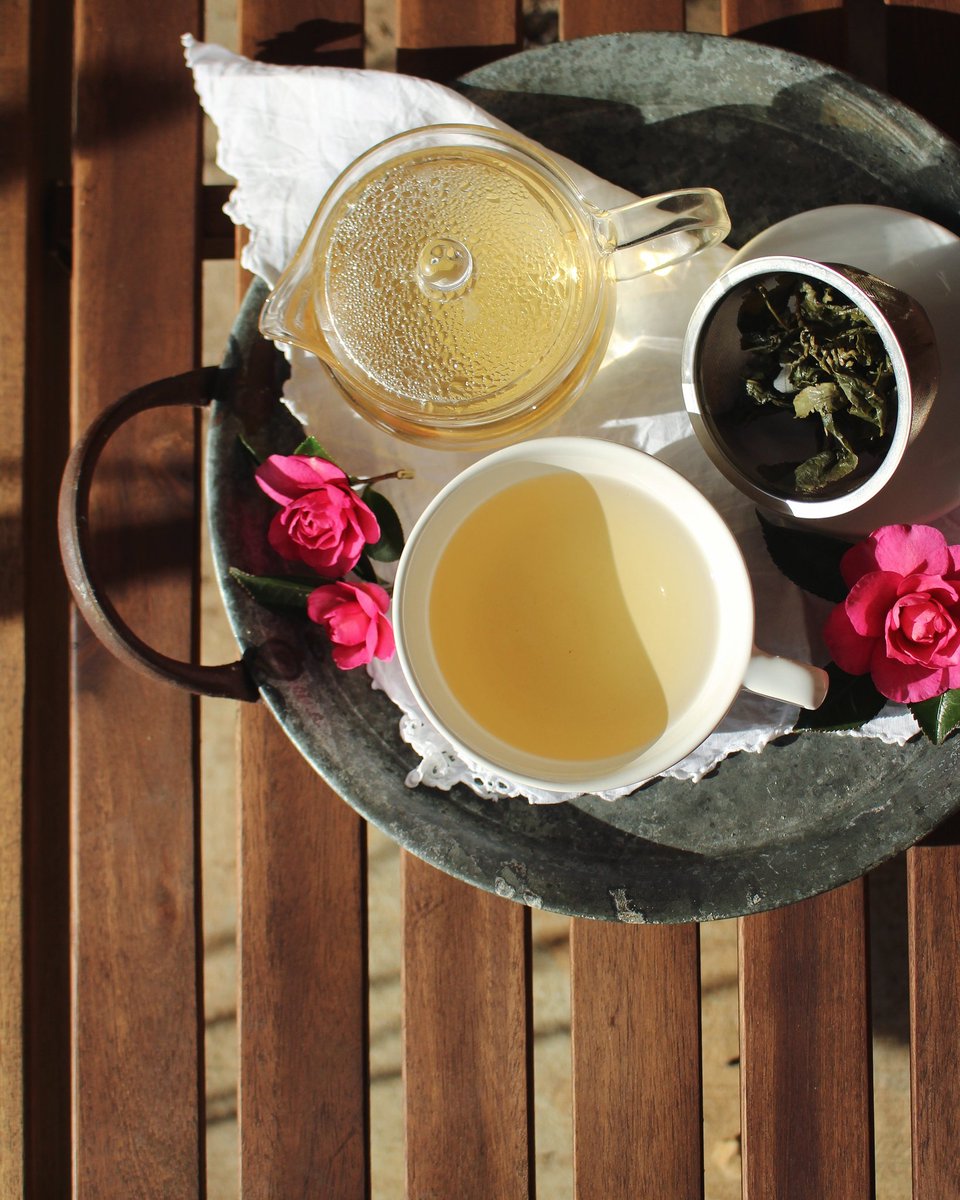 It may be chilly &amp; overcast today but we had a beautiful &amp; unseasonably warm day yesterday. 🙌🏼☀️ I had teatime outside so I could soak up some sunshine as we rolled back into our usual rhythms. Milk Oolong via <a href="/AdagioTeas/">Adagio Teas</a>. 🌿