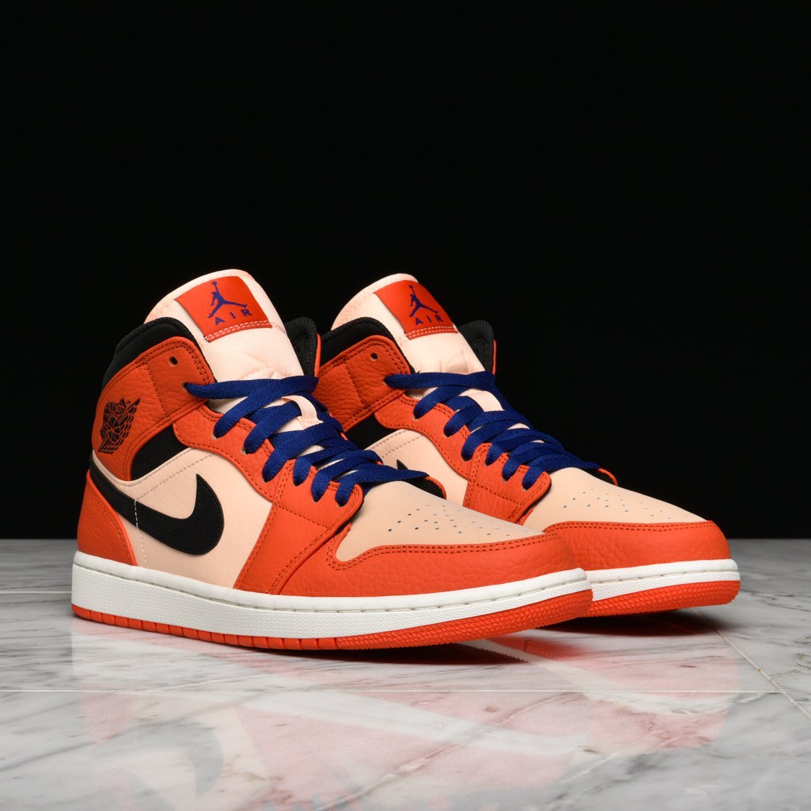 air jordan 1 mid se team orange