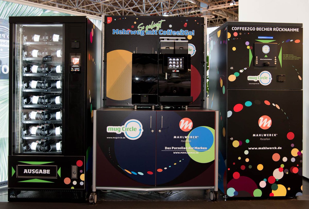 Das #Pfandsystem für Coffee to Go von Mahlwerck Porzellan. Jetzt in der PSI Members Only Lounge im Livebetrieb erleben und einen kostenlosen Kaffee genießen. #Mehrwegsystem #Mehrwegbecher #CoffeeToGo #PSI2019 #PSIshow