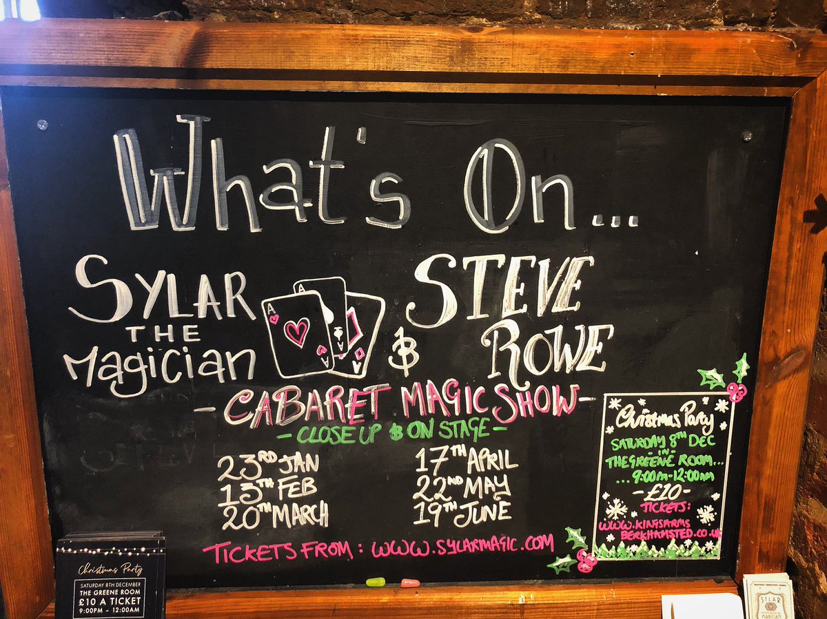 New show once a month at <a href="/KABerkhamsted/">The Kings Arms</a> // RT this to win 2 tickets to the Feb show! 

#magic #show #magicians #berkhamsted #tring #berko #chesham #hemel 

sylarmagic.co.uk/shows/