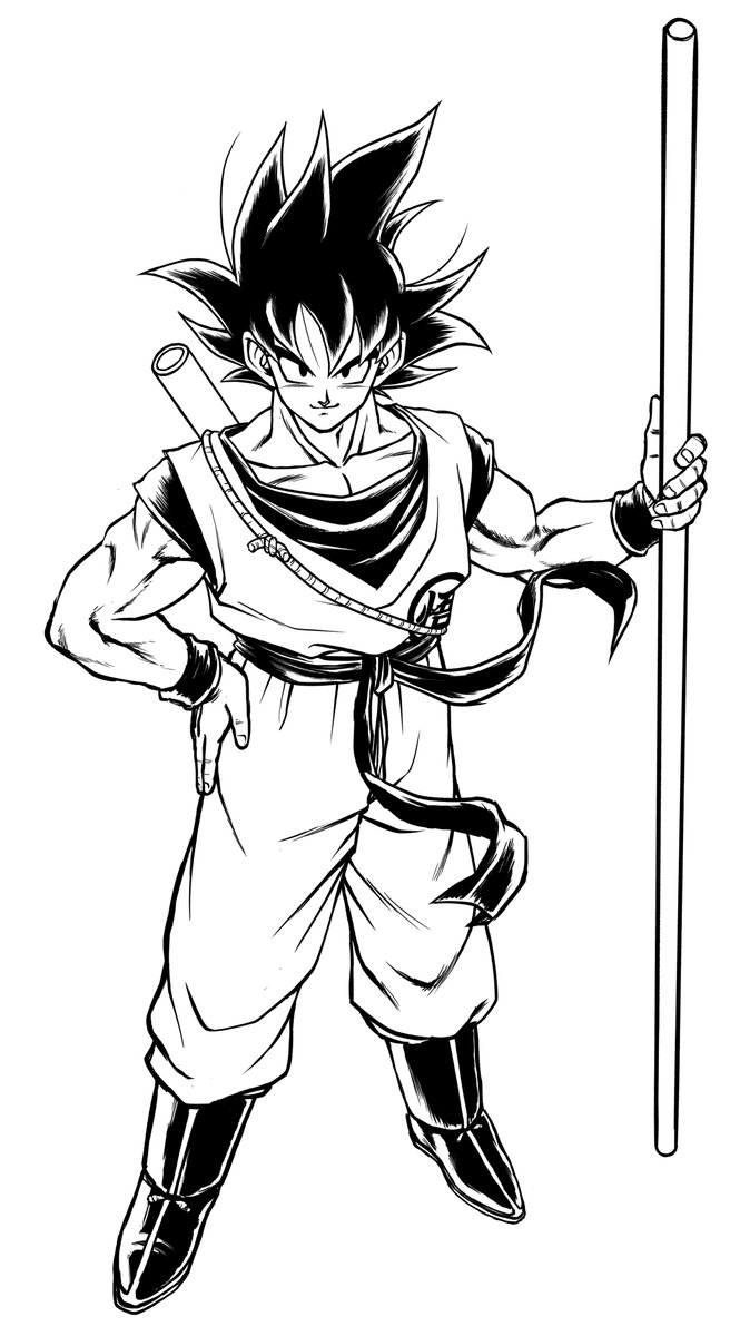 流セイヤ Studio Vigor イラストレーター Twitterren 劇場版ドラゴンボール超18悟空線画 悟空 ドラゴンボール ドラゴンボール超 線画 イラスト