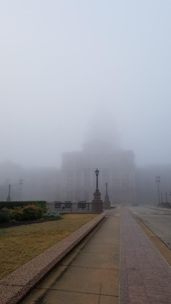 TVsMichaelOder's tweet image. The most beautiful state Capitol in the country is behind that fog 😍 Opening Day for the #86th #TxLege