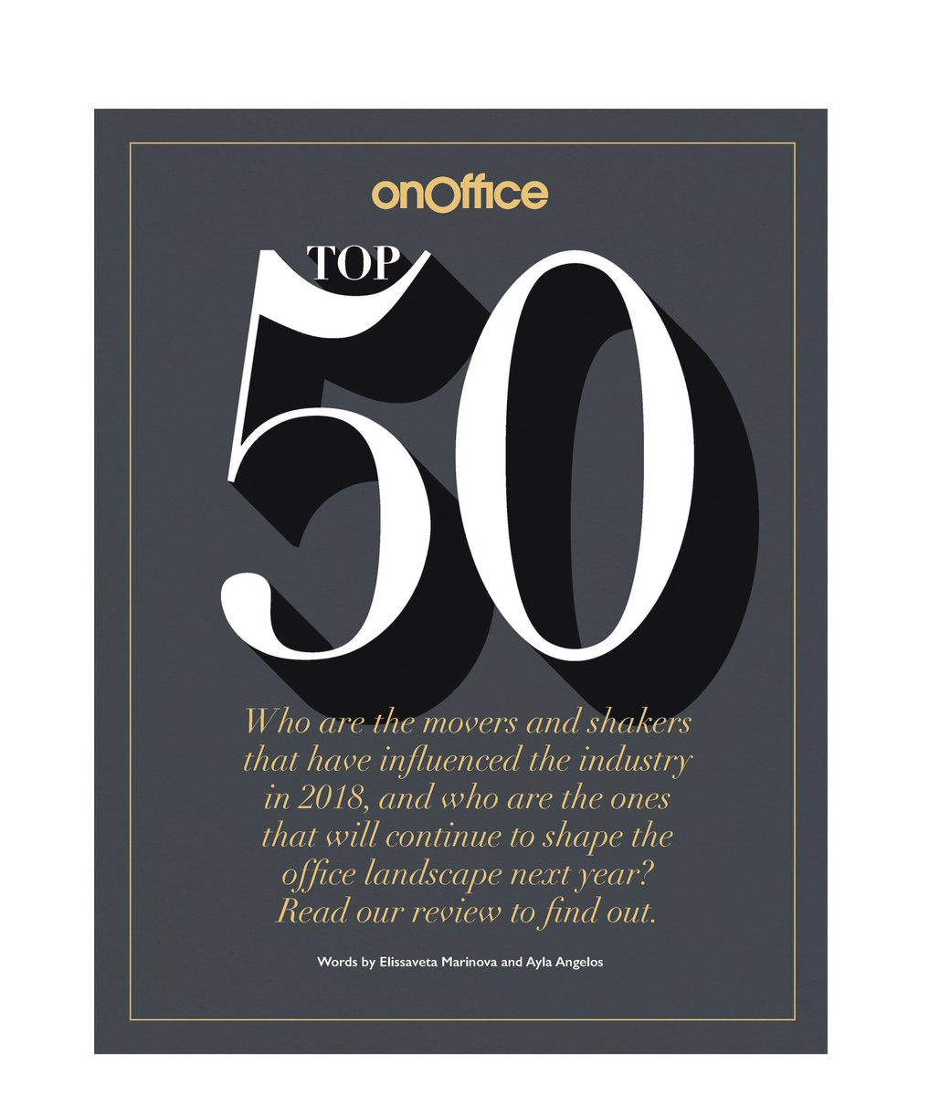 StiffTrevillion's tweet photo. Good to see that Mike Stiff @michaelpstiff slipped onto the @onofficemag #powerlist2018, he's one of the "top 50 workplace movers and shakers" https://t.co/WurlLAoK6B