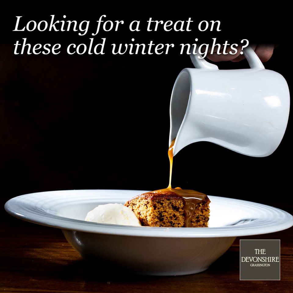 Dev_Grassington's tweet photo. Join us this week for a pint of @TimothyTaylors and a bite to eat. Our #StickyToffeePudding is perfect for these cold winter nights. Book a table today https://t.co/rpx4eV40jq https://t.co/LphwqRPnbY