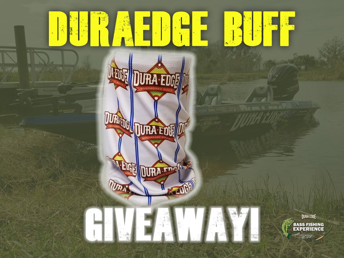 DEBassFishingEx's tweet photo. Time for another giveaway!  All you need to do is RETWEET to enter.

The new @DuraEdge Buff can be used to help cover your neck and face from the sun as well as be utilized as a bandana.

Winner will be randomly chosen and announced at 11am ET on Thursday 1/10...Good luck! https://t.co/DeUomY8EM2