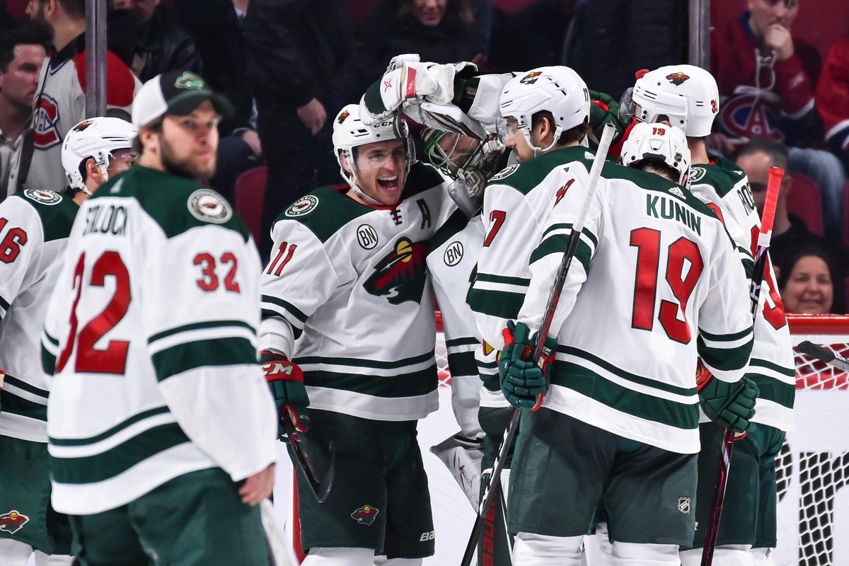 NHL's tweet photo. The last nine games for the @mnwild against Montreal — perfection. https://t.co/s1tP4smSCj