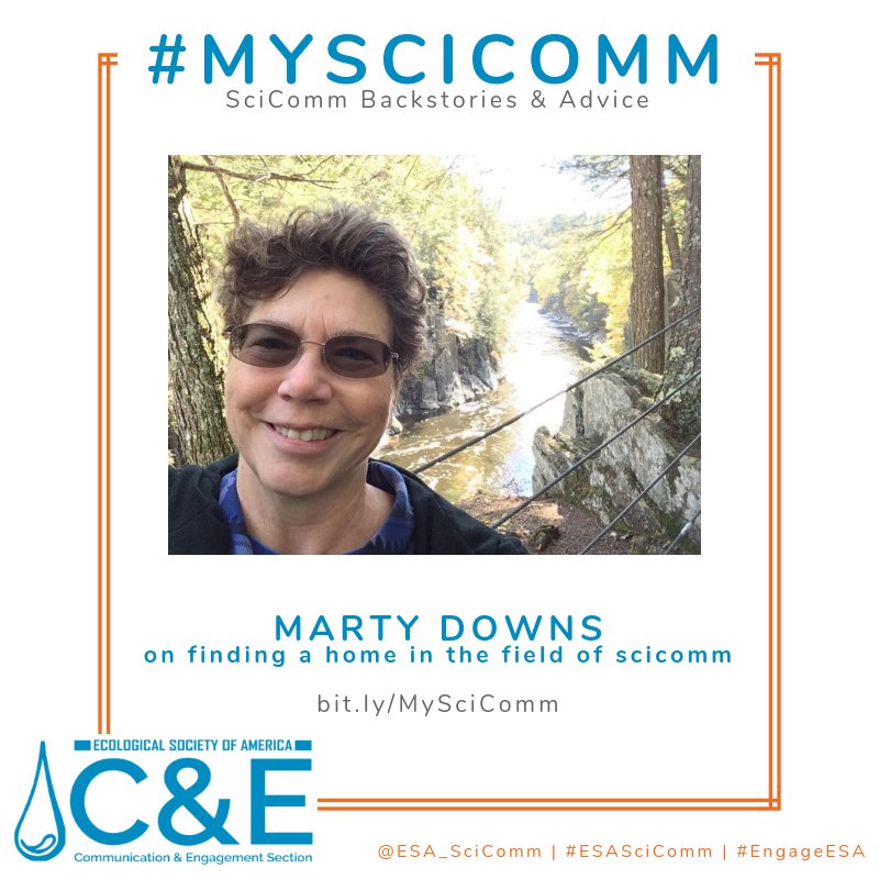 ESA_SciComm's tweet photo. See the latest #MySciComm post from @MartyDowns on finding a home in the field of science communication. #scicomm @USLTER @NCEAS 
https://t.co/WoRj12D0ZP https://t.co/BXs5gCw789