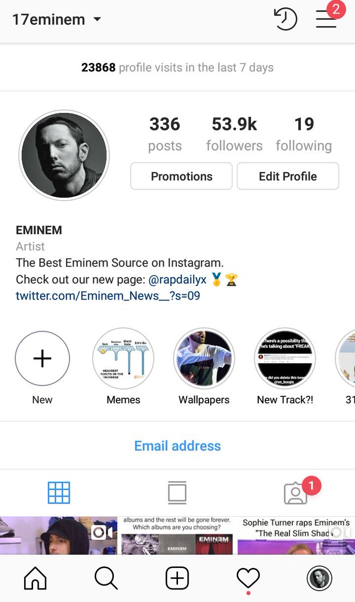 Eminem ig followers