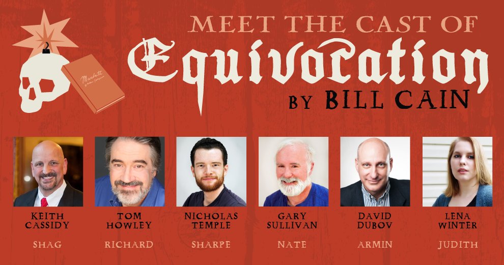 SilverSprStage's tweet photo. Explosions, hangings, back-stabbing, & William Shakespeare himself! Bill Cain's #EQUIVOCATION opens this Friday! Get your tickets today to see one of the most thrilling & action-packed shows to grace #SilverSpringStage! https://t.co/hzsZA43AO3 #MDTheatre #SilverSpring #DCTheatre https://t.co/6idFLuPXXF
