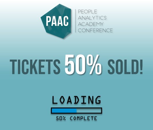 PAAConference's tweet photo. We're counting... the 4 weeks until the conference ánd the last 50% of our tickets! Make sure to get yours via https://t.co/cqHIrruZ2l. Students get in for free!

#paac2019 #PeopleAnalytics #conference #HRtech #data #students #academia #professionals #networking https://t.co/xMZnBeQhsy