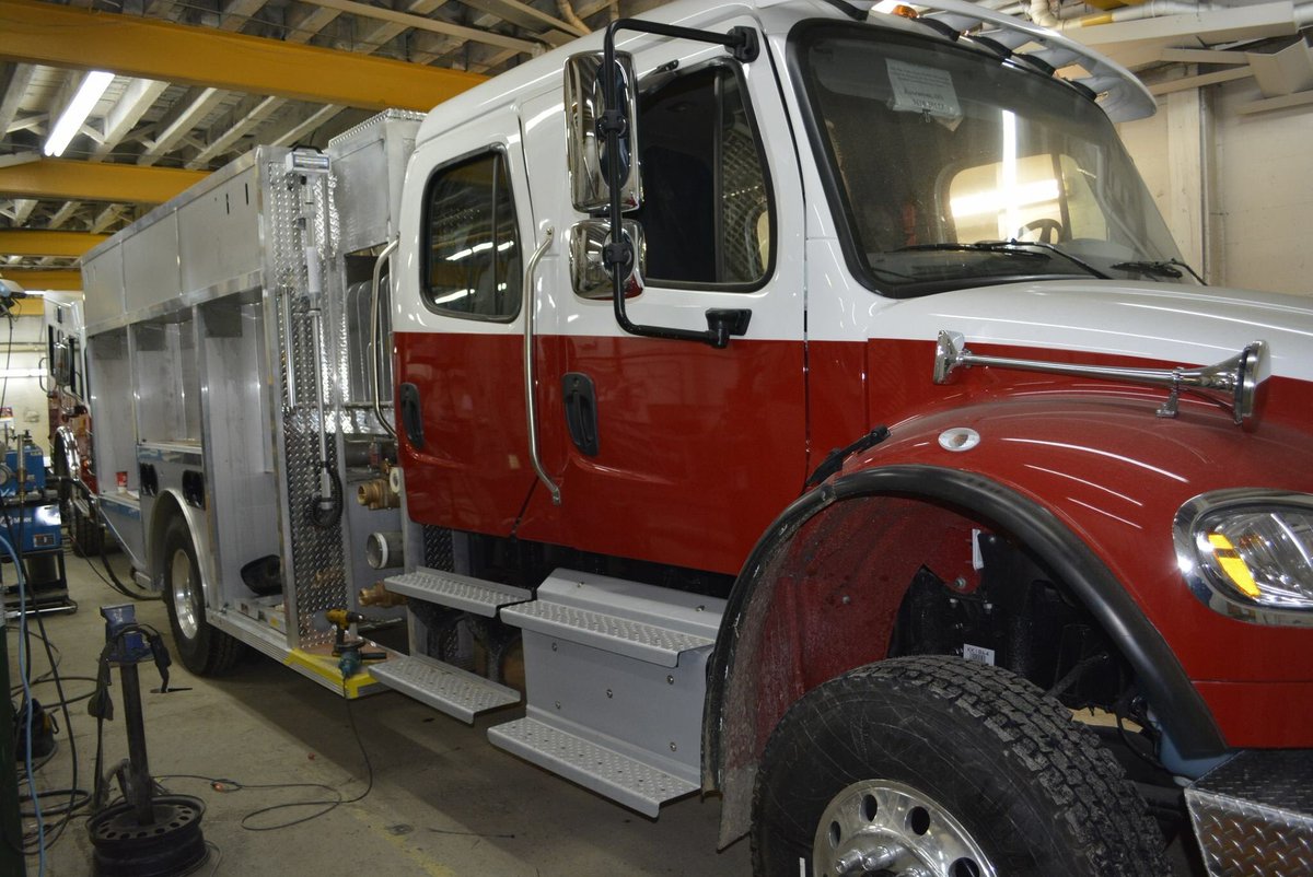 MikeBlacklaws's tweet image. Rosemont’s new pumper coming together. Heading into paint booth this week.
