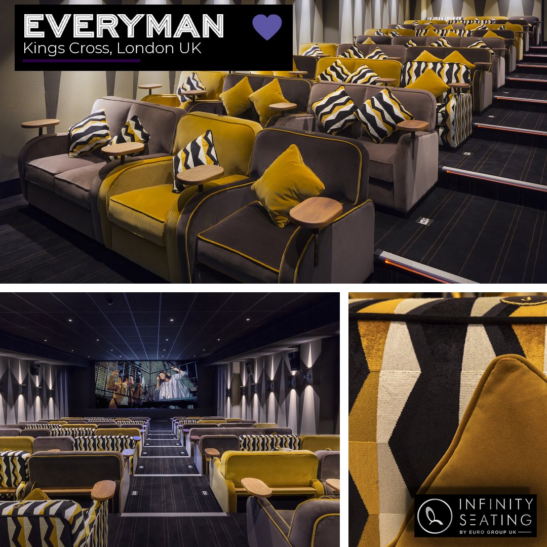 InfinitySeating's tweet image. One of our projects with @Everymancinema Kings Cross, London back in Summer 2018! As you can see @Everymancinema designers are amazing and we #love working with them to make sure we produce the highest quality products possible. Have you been to an Everyman cinema?