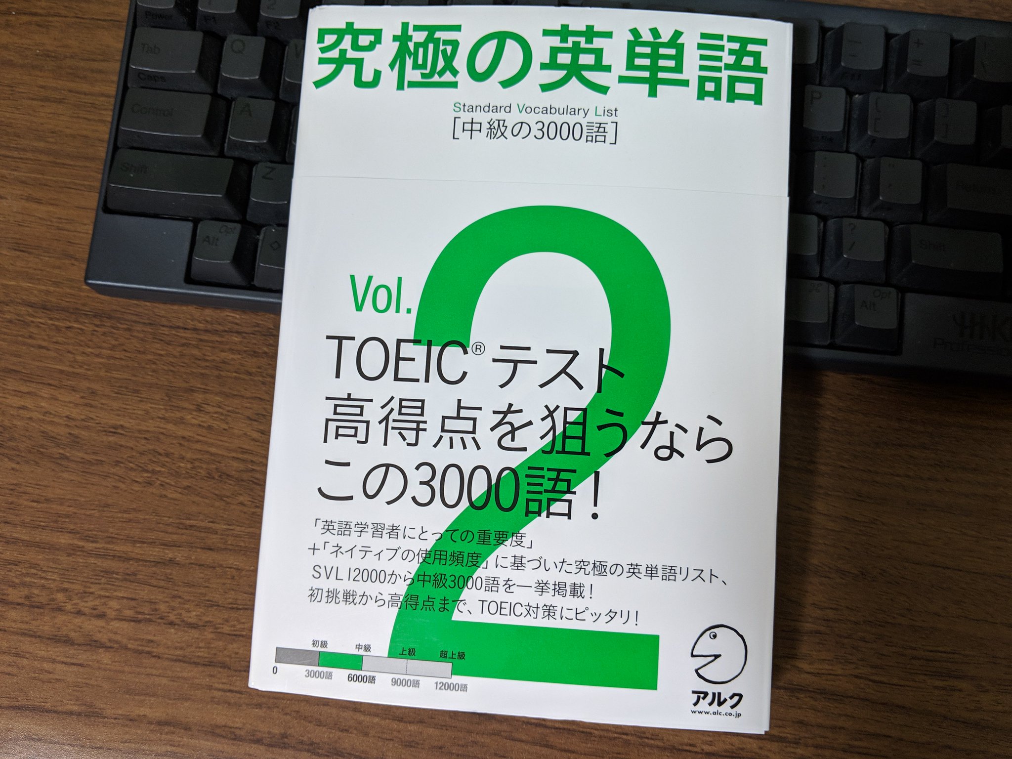 Nhiroki 究極の英単語 Svl Vol 2 中級の 3000 語 を読み始めた 今年は英単語力の底上げをしたくて久しぶりに単語帳を買った Nhbk