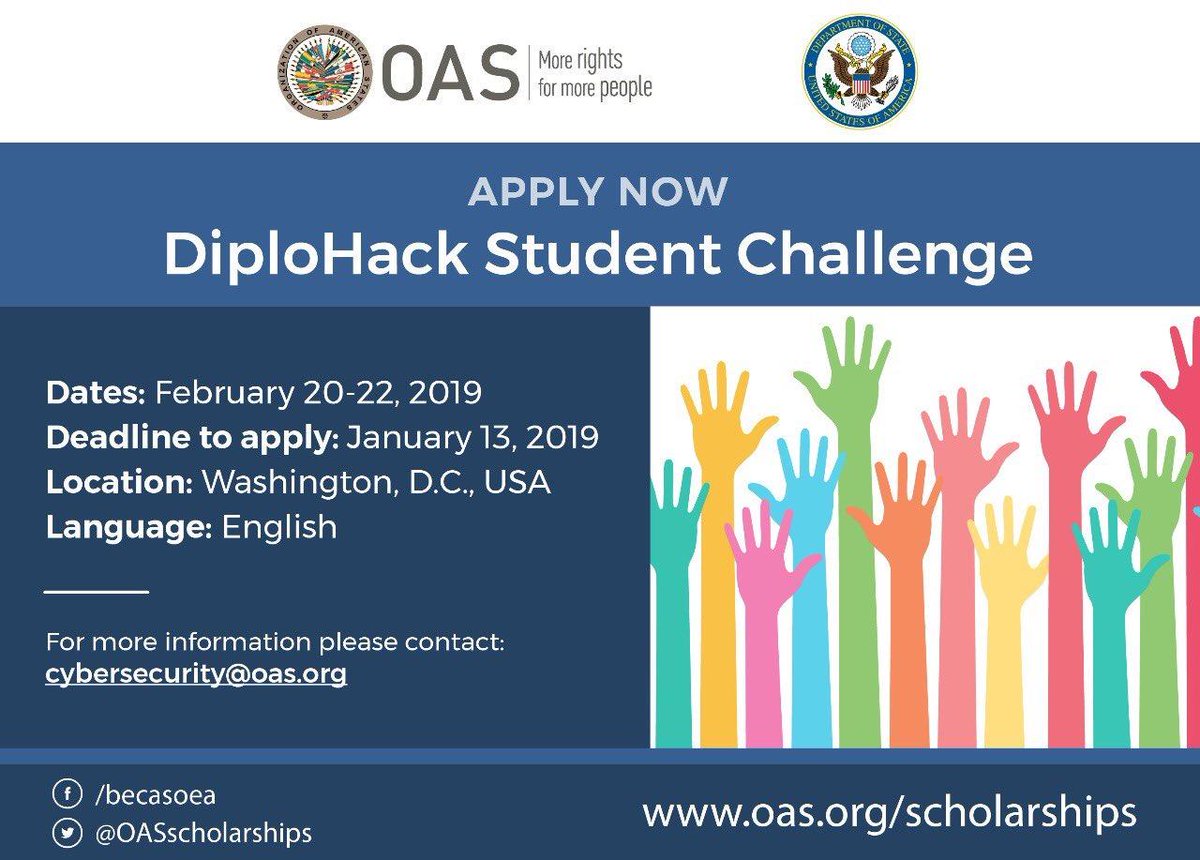 Soy_Dani's tweet photo. Recuerden que sólo hasta el 13 de enero hay plazo para postular al #DiploHack Student Challenge, para estudiantes de 🇨🇦🇨🇱🇨🇴🇨🇷🇲🇽🇺🇸, via @belisarioc, en linkedin =) Es una tremenda oportunidad para su carrera en ciberseguridad, chicos. Postulen!!! https://t.co/8QNVzSjE82