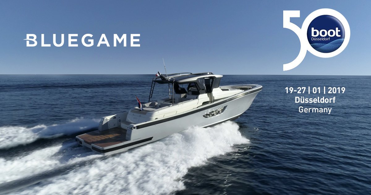 Bluegameyachts's tweet image. Save the date for the 50th edition of @nonstopboot! 
Meet us January 19 - 27 in Halle 6, Stand D77. 

This year Bluegame BG42 has been nominated to partecipate at European #Powerboat of the Year Award 2019, category 35-45ft.
Learn more: bluegame.it #bluegame #boot2018