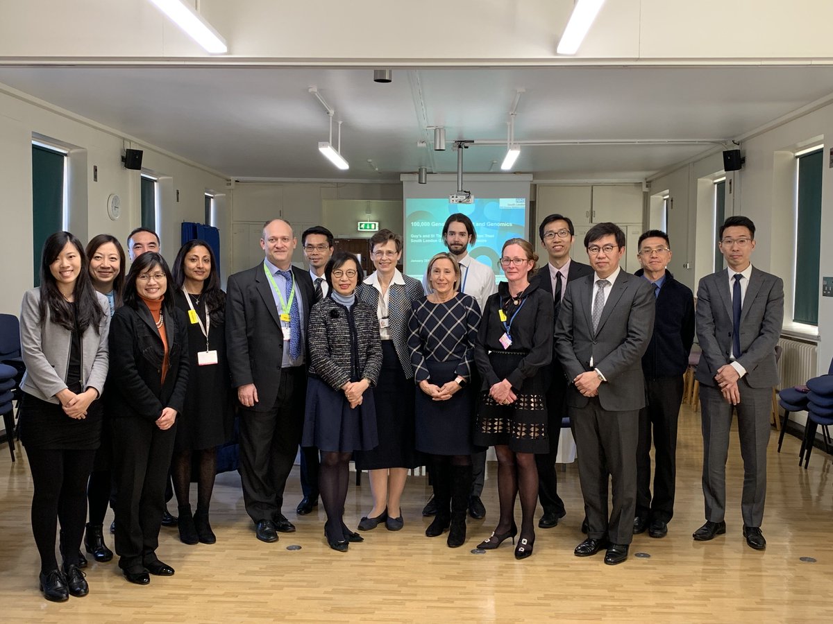 Today we welcomed a delegation from Hong Kong led by Professor Sophia Chan, Secretary for Food and Health. They visited Guy’s Hospital to learn more about genomic medicine and how we were involved in the 100,000 Genomes Project #Genomes100k