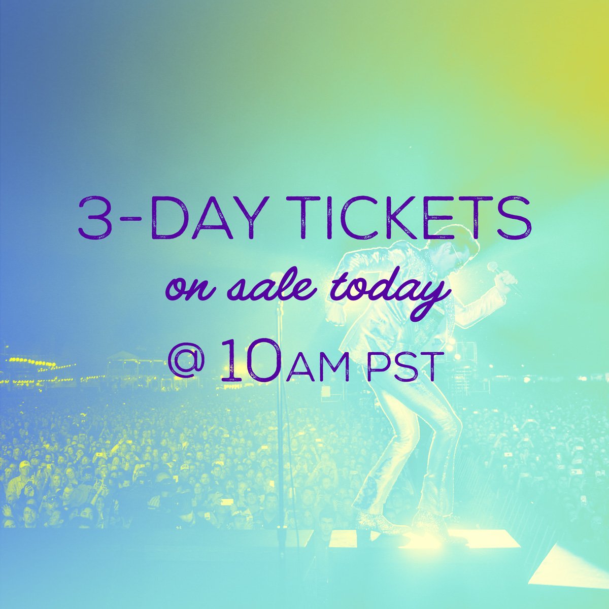 Ready to #BottleRock? 3-day tickets go on sale TODAY at 10am PST! Purchase early while supplies last. 🎟✨

Buy tickets --&gt; bit.ly/BR19FB3Day