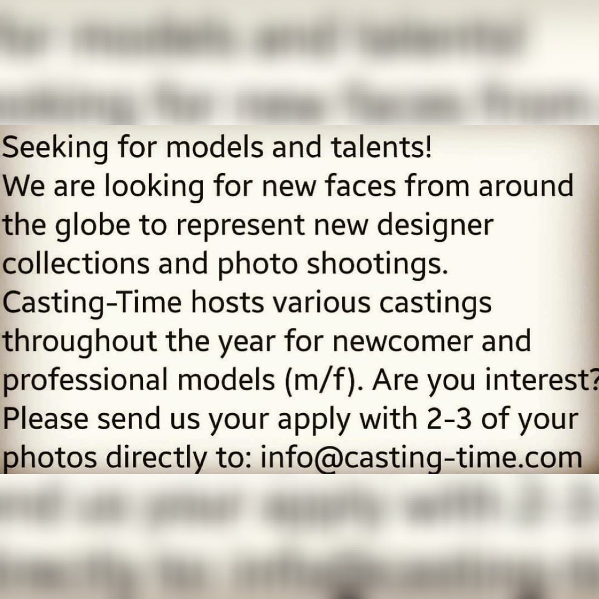 casting_time's tweet image. Looking for new talents &amp;amp; models worldwide : 
Apply now : info@casting-time.com,

#usa #asia #Austria #Portugal #Ireland #Romania #Estonia #Belgium #Cyprus #CzechRepublic #France #Slovakia #Greece #Sweden #Italy #Bulgaria #Denmark #Uk #Belarus #Finland #Spain #Latvia #europe