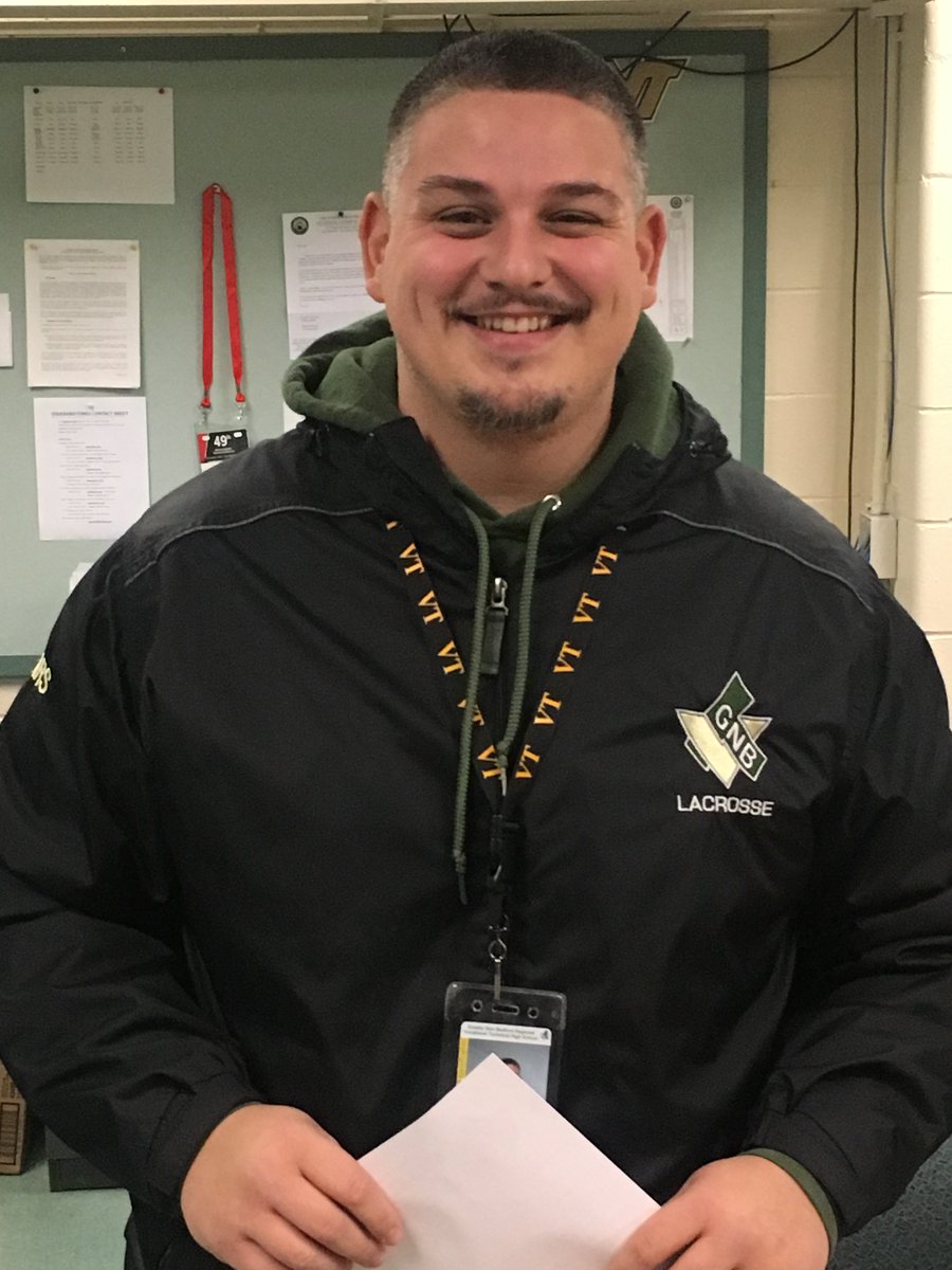 Congratulations to <a href="/GNBVTHS/">GNB Voc-Tech HS</a> new Head Boys Lacrosse Coach Justyn Walker. Coach Walker was the JV coach and is a former GNBVT &amp; <a href="/bsubears/">Bridgewater State Bears</a> Lax Player. We look forward to seeing where Coach Walker can take our program !!!