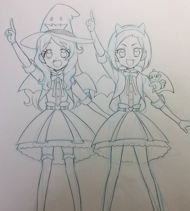 おしゃまトリックス〜(='∀`)人('∀`=)
作画資料用に描いてみた〜☆
#プリチャン #prichan 