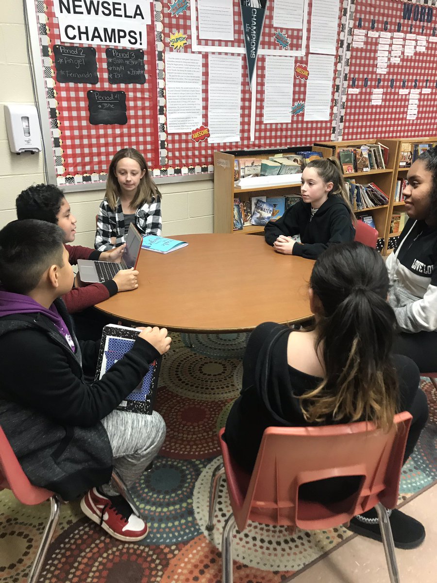 5th grade presented their arguments for or against serving chocolate milk in the school cafeteria to <a href="/monteirokpsd/">Mrs. Monteiro</a> 7th graders today! Thanks for having us and for being great listeners! @EganKPSD