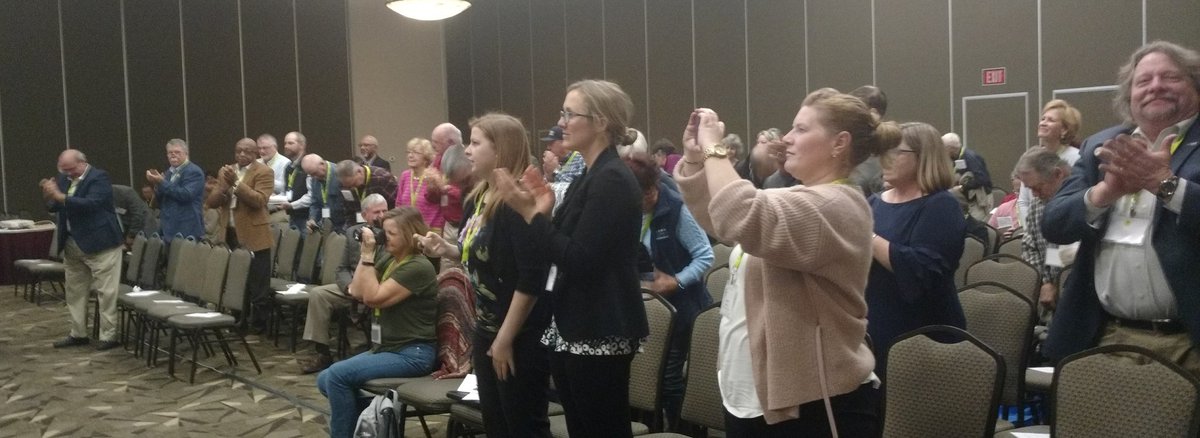 ncsoilwater's tweet image. Wow! @SmithfieldFoods donates $25,000 to 2019 @NCFEnvirothon International event in NC, beyond their scholarship support!!! @NCEnvirothon &amp;amp; @NCASWCD really appreciate it! @NACDconserve Lee McDaniels celebrates with us. Standing ovation from NC #ConservationDistricts