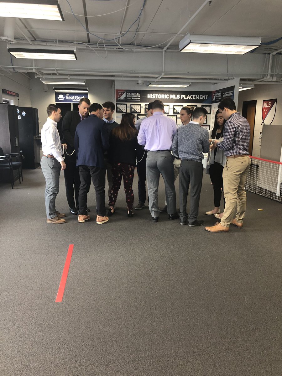 MLSNSC's tweet image. They traditional “rope” team building! How long will it take session XXX to figure it out!?