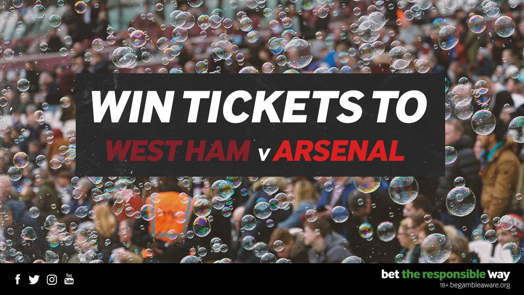 Another London derby on Saturday and we have tickets to giveaway! 🙌

Simply RT and follow us for a chance to win. The winner will be announced shortly after 12pm tomorrow.

#WHUARS