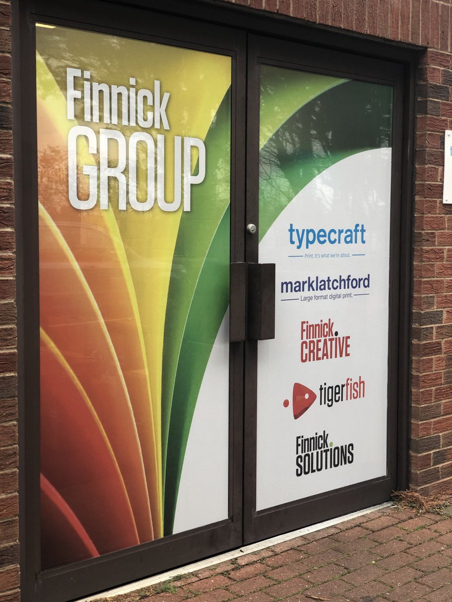 Come and visit us and see our colourful door, designed by <a href="/finnickcreative/">Finnick Creative</a>