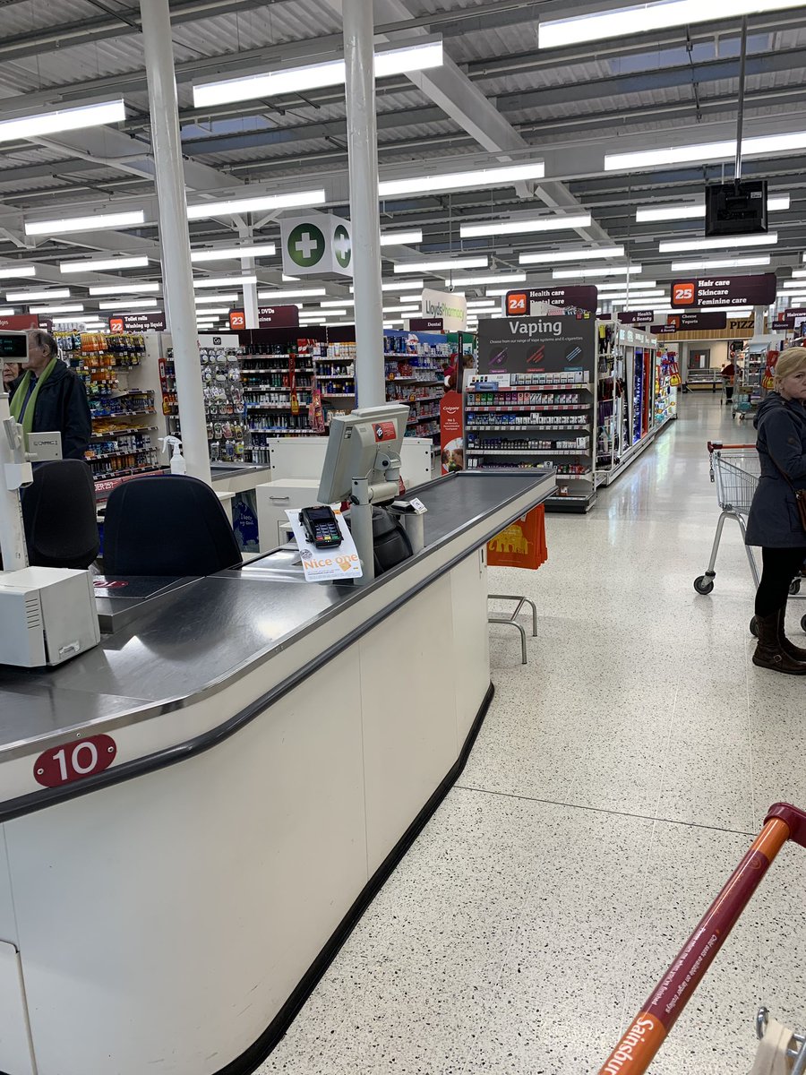 heald_e's tweet photo. Seriously @sainsburys!!! Siting vaping on a prominent gondola end by the checkouts? Have your plannogramers lost their minds? Oh the irony of the proximity to the #pharmacy ... perhaps it’s an internal joke.
#profitoverpeople https://t.co/62TH4iA6jT