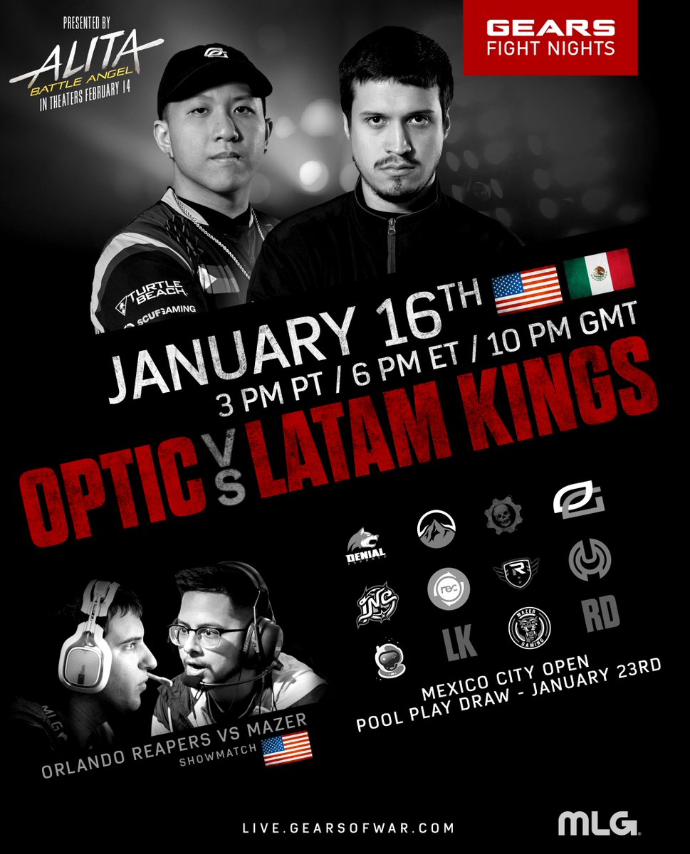 Gears Esports on Twitter "One hour to go!⌛️…