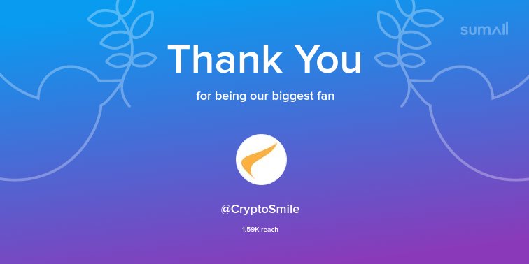 STStoken's tweet image. Our biggest fans this week: @CryptoSmile. Thank you! via sumall.com/thankyou?utm_s…