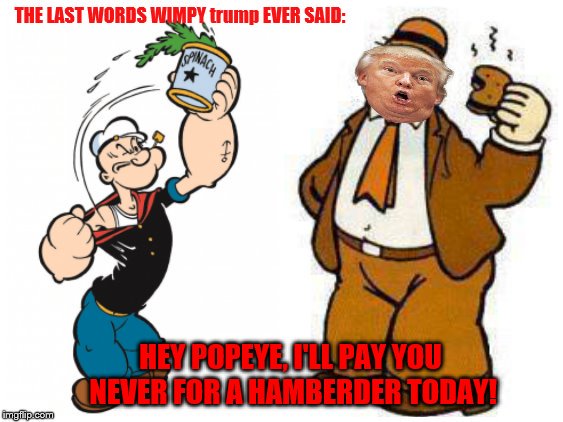 therealwombat1's tweet photo. @CNN @Philosocrat If #DonTheCon Says he Personally Paid For Something, Odds Are HE DID NOT!#trumpLIES
#Hamberders
#HamberderGate https://t.co/DVdDIwJGYN