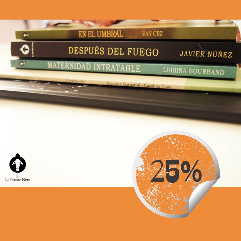 LePecoreNere's tweet photo. 📣Atención lectores de Le Pecore Nere ‼️
Te obsequiamos un 25% de descuento en cualquiera de nuestro libros del catálogo si comentas cuál ya leíste y qué te pareció.
¡Escriban!
#DespuésDelFuego
#MaternidadIntratable
#FragmentosDeHumanidad
#EnElUmbral
#YoPuedoSolo https://t.co/YexovhEGVm