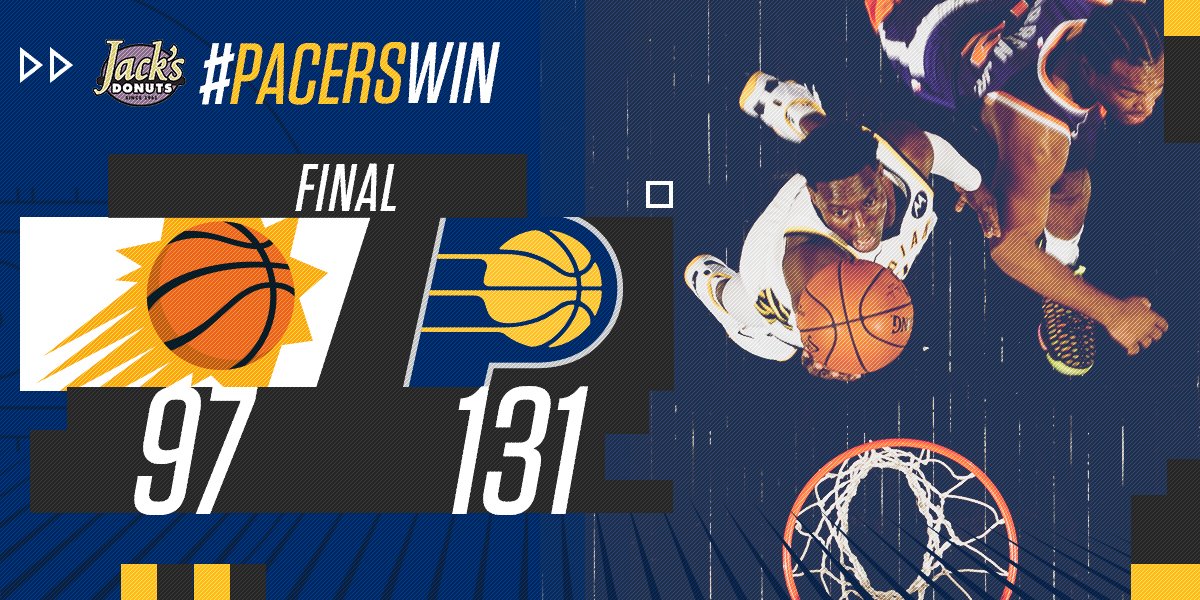 Pacers's tweet photo. Started the homestand right with a #PacersWin! https://t.co/ACOWD3NwCS