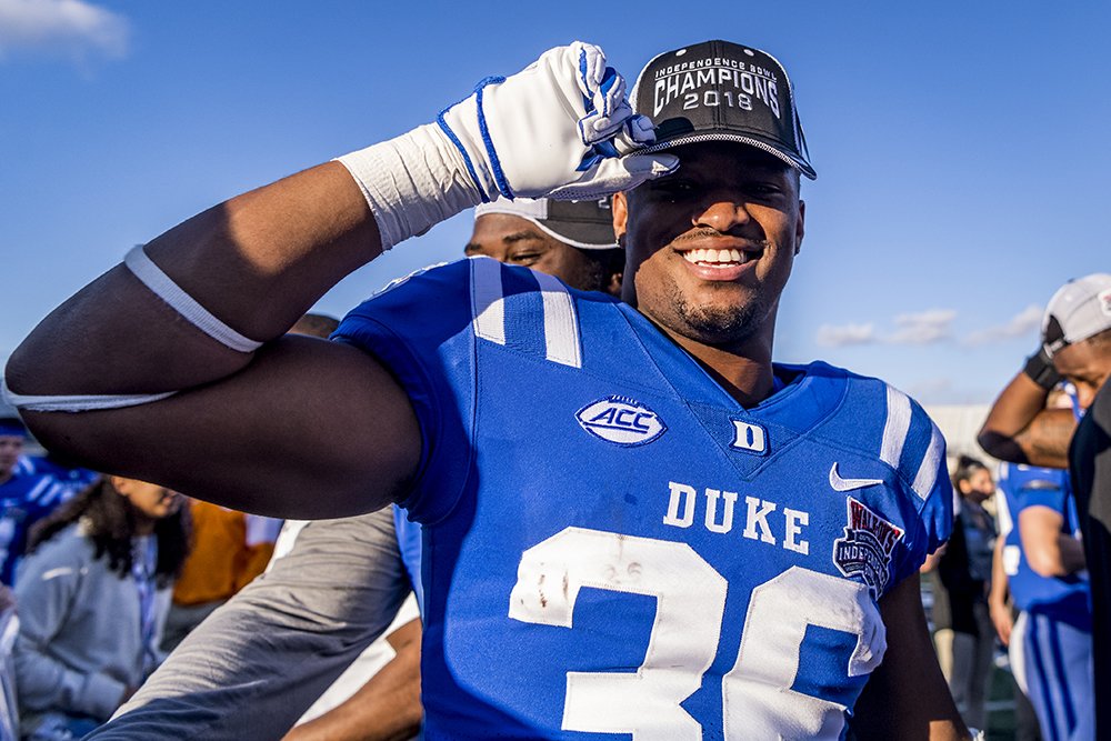 DukeFOOTBALL's tweet photo. Our favorite 🧢 on #NationalHatDay https://t.co/mI9xEhSVyM