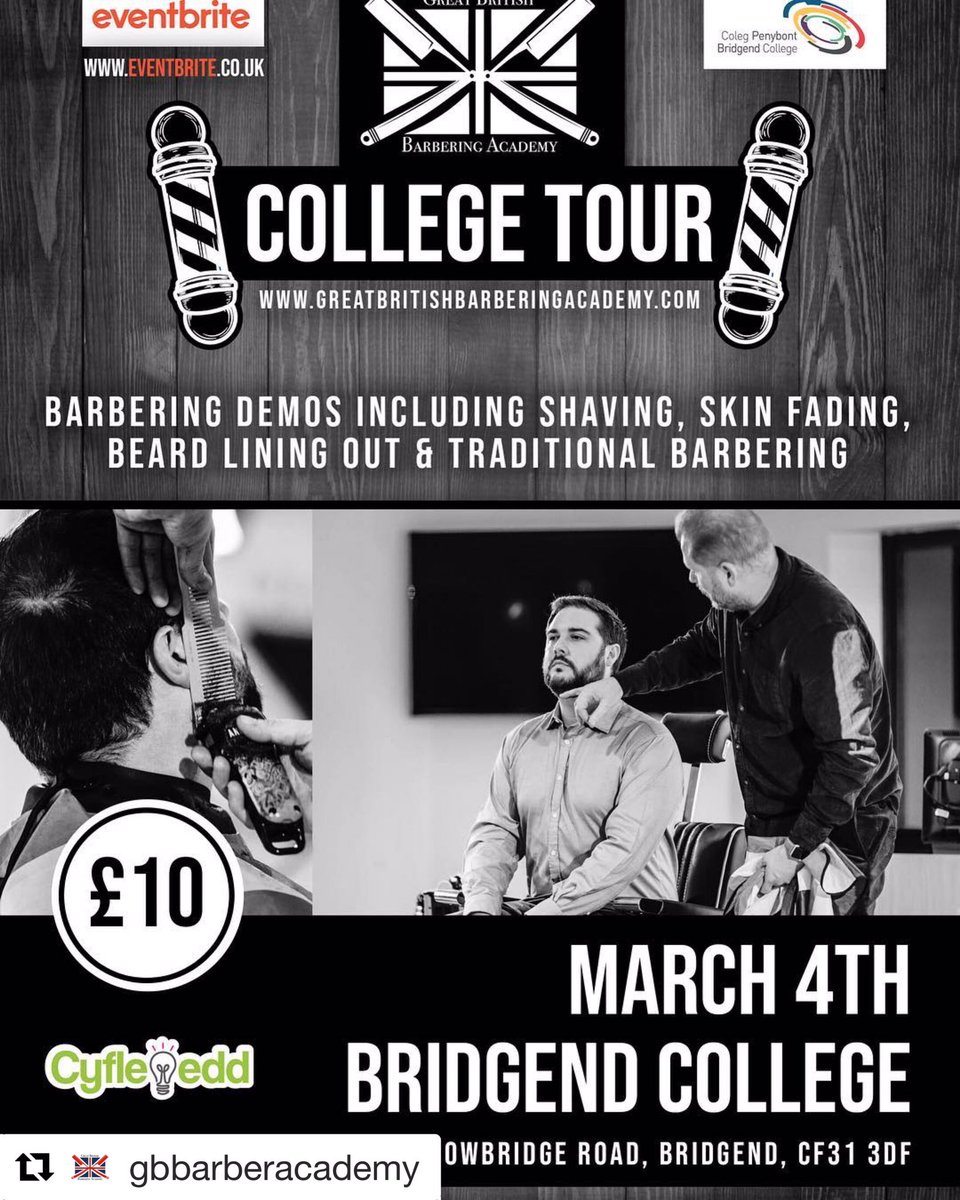 GBBA college tour Bridgend #britishmasterbarbers #barbertraining #gbba #miketayloreducation #salonservices #barberlife #shaving #fading #traditionalbarbering #bridgendcollege @bridgendcollege @miketayloreducation @salonservicesuk
