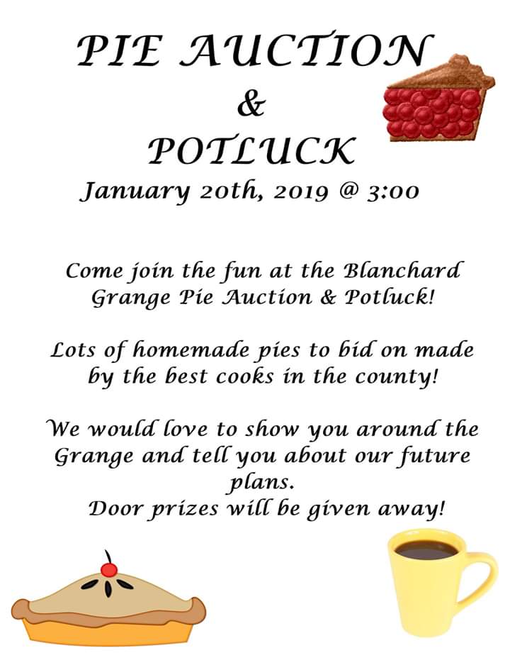 blanchardidaho's tweet photo. Home on the #Grange #potluck &amp; #pieauction its gonna be deliciously fun! https://t.co/fZ2ekL82U0