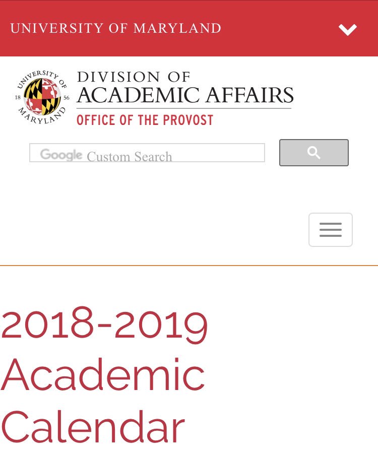 University Of Maryland Academic Calendar >> Philip N Cohen On Twitter Fyi For Your Semester Planning University Of Maryland Academic Calendar >> Philip N Cohen On Twitter Fyi For Your Semester Planning